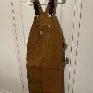 Carhartt Tan Bib Overalls